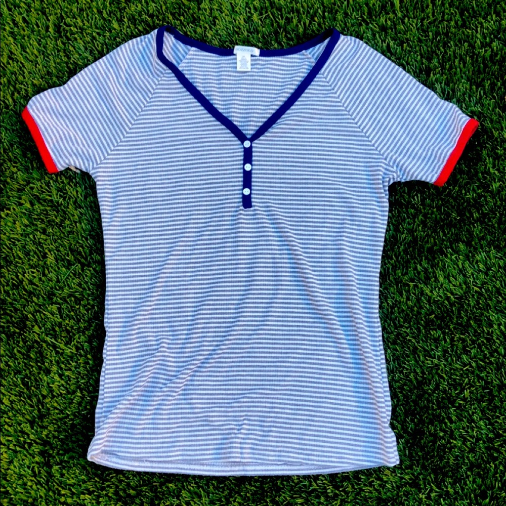Striped tight fit shirt
